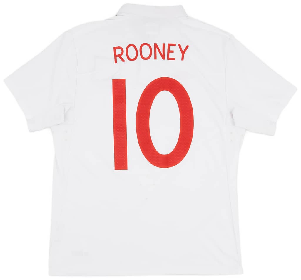 2009-10 England Home Shirt Rooney #10 - 7/10 - (L)