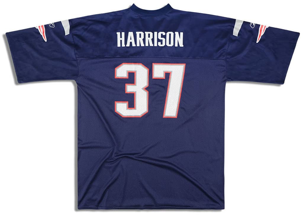 2005-06 New England Patriots Harrison #37 Reebok Replica Jersey (Home) XXL