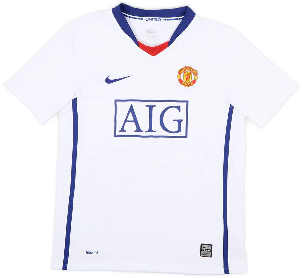 2008-10 Manchester United Away Shirt - 6/10 - (L.Boys)
