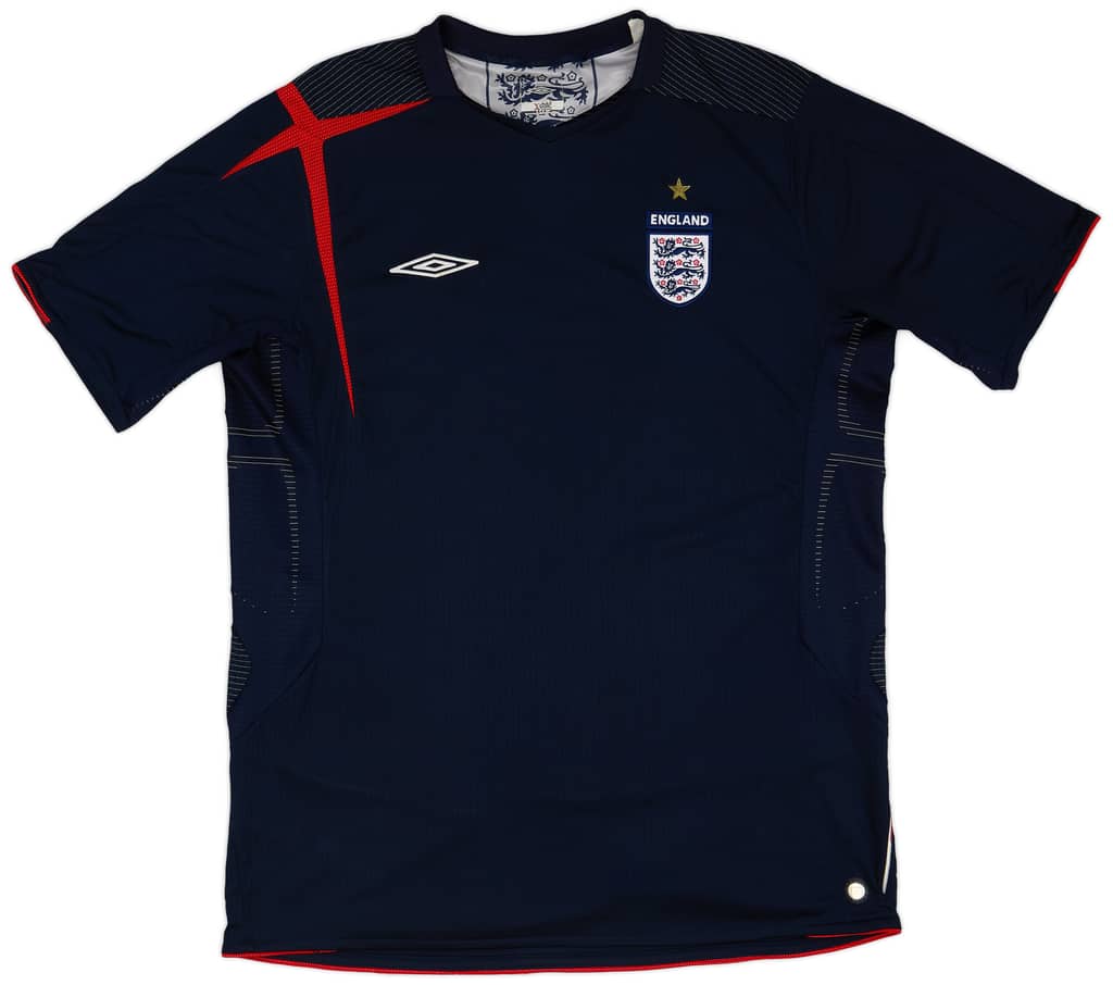2006-08 England GK S/S Shirt - 9/10 - (XL)