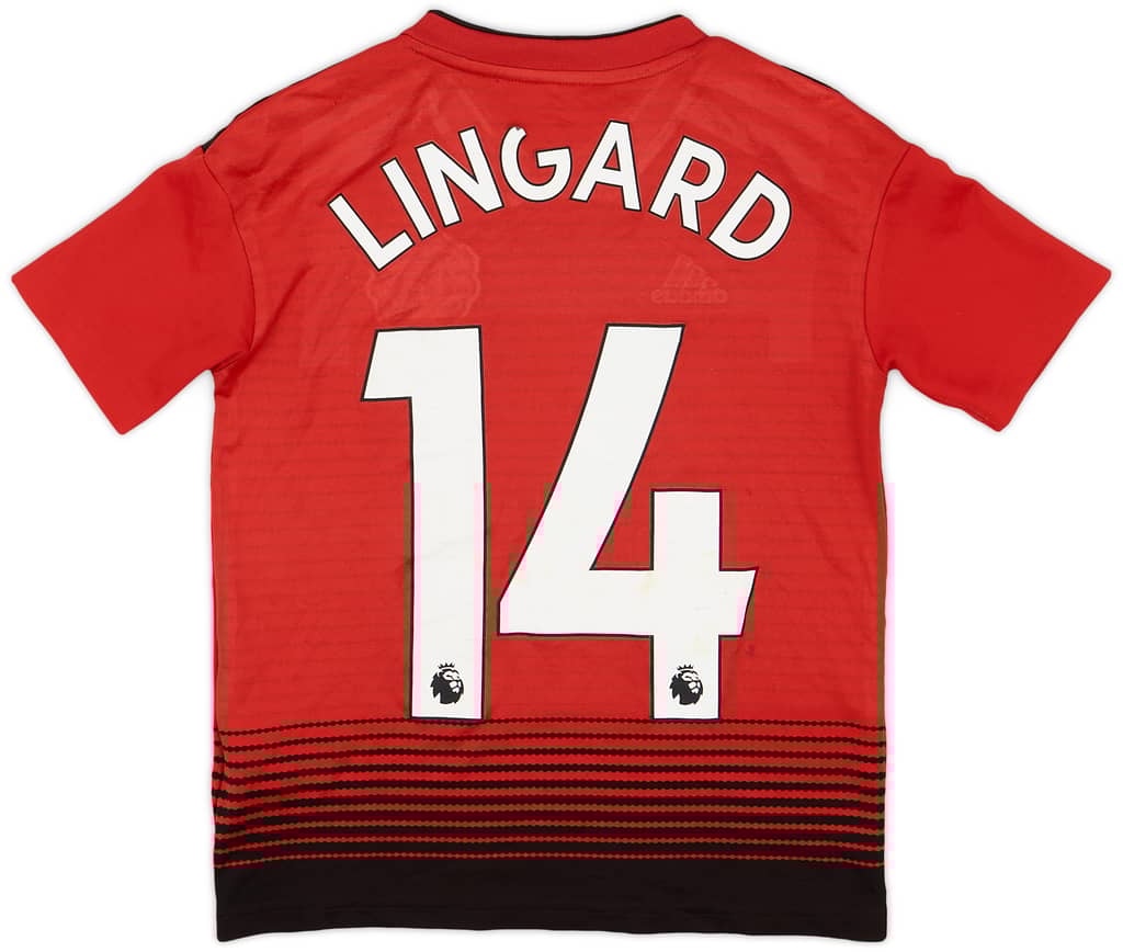 2018-19 Manchester United Home Shirt Lingard #14 - 4/10 - (S.Boys)