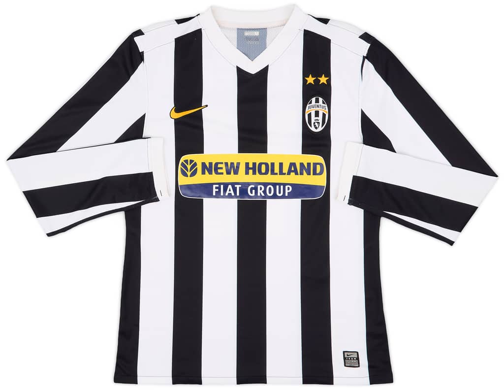 2009-10 Juventus Authentic Home L/S Shirt Del Piero #10 - 8/10 - (M)