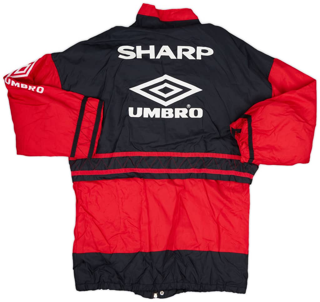1996-97 Manchester United Umbro Padded Bench Coat - 9/10 - (Y)