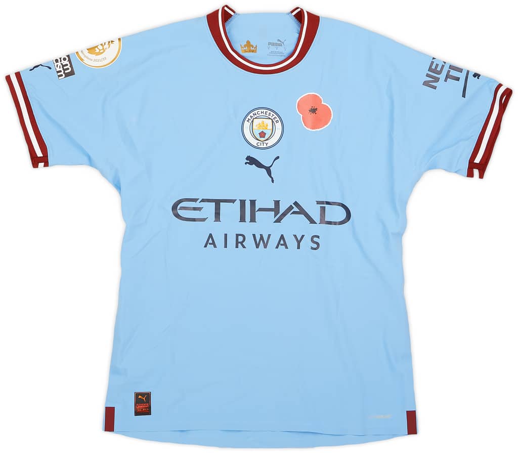 2022-23 Manchester City Match Issue Home Shirt Mahrez #26