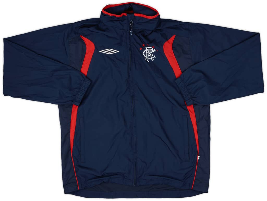 2008-09 Rangers Umbro Hooded Rain Jacket - 8/10 - (L)