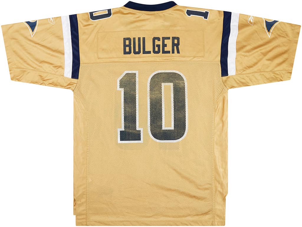 2002-04 St. Louis Rams Bulger #10 Reebok On Field Jersey (Alternate) M