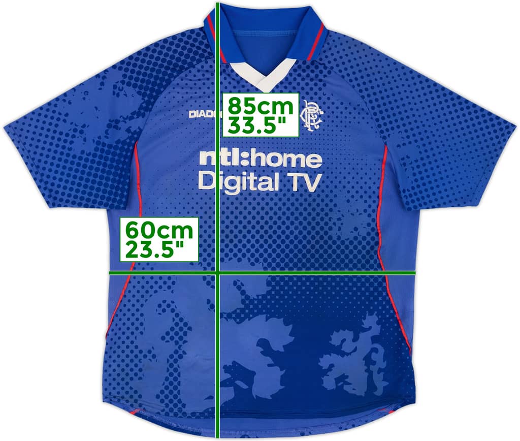 2002-03 Rangers Home Shirt - 8/10 - (XL)