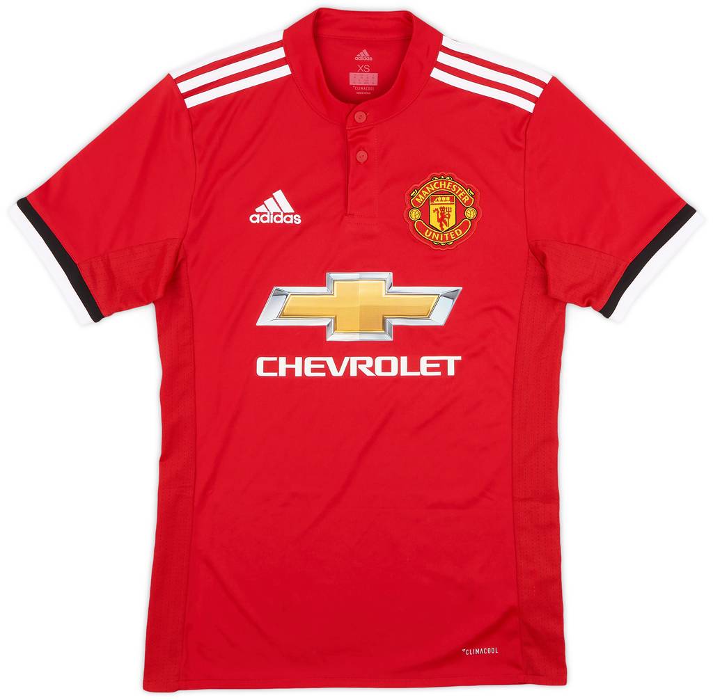 2017-18 Manchester United Home Shirt - 9/10 - (XS)