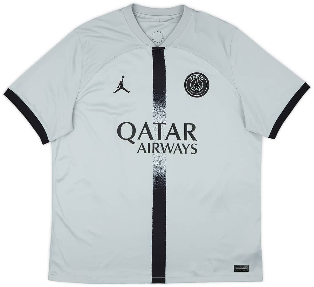 2022-23 Paris Saint-Germain Away Shirt Mbappe #7 - 9/10 - (XL)