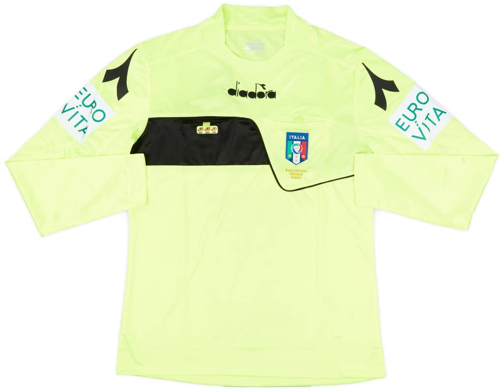 2018-19 Italy Diadora Referee L/S Shirt - 9/10 - (M)