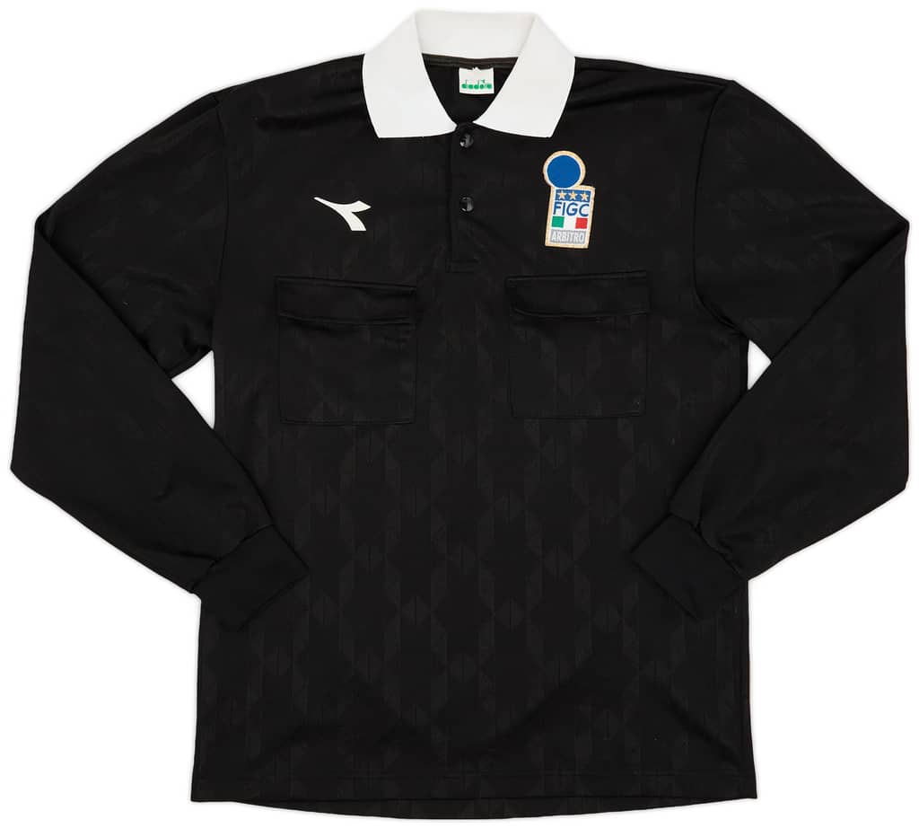 1990s Italy FIGC Diadora Referee L/S Shirt - 8/10 - (M)