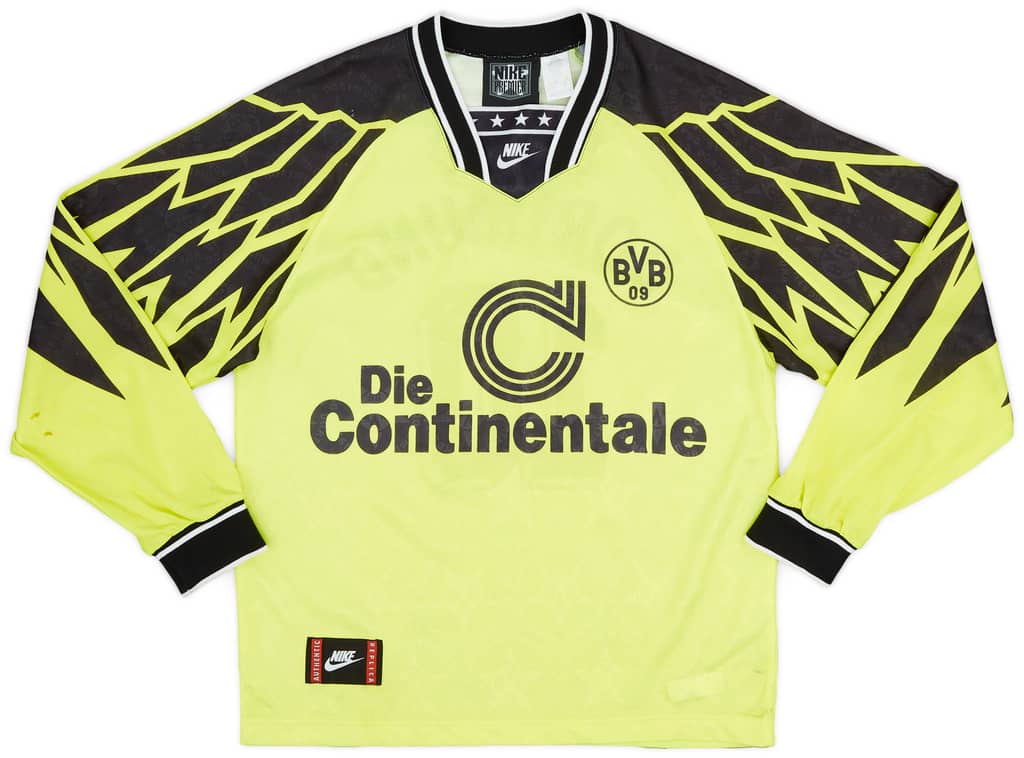 1994-95 Borussia Dortmund Home L/S Shirt #10 - 8/10 - (S)