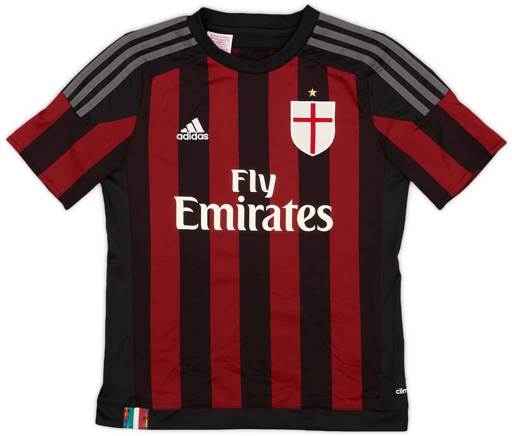 2015-16 AC Milan Home Shirt - 8/10 - (M.Boys)