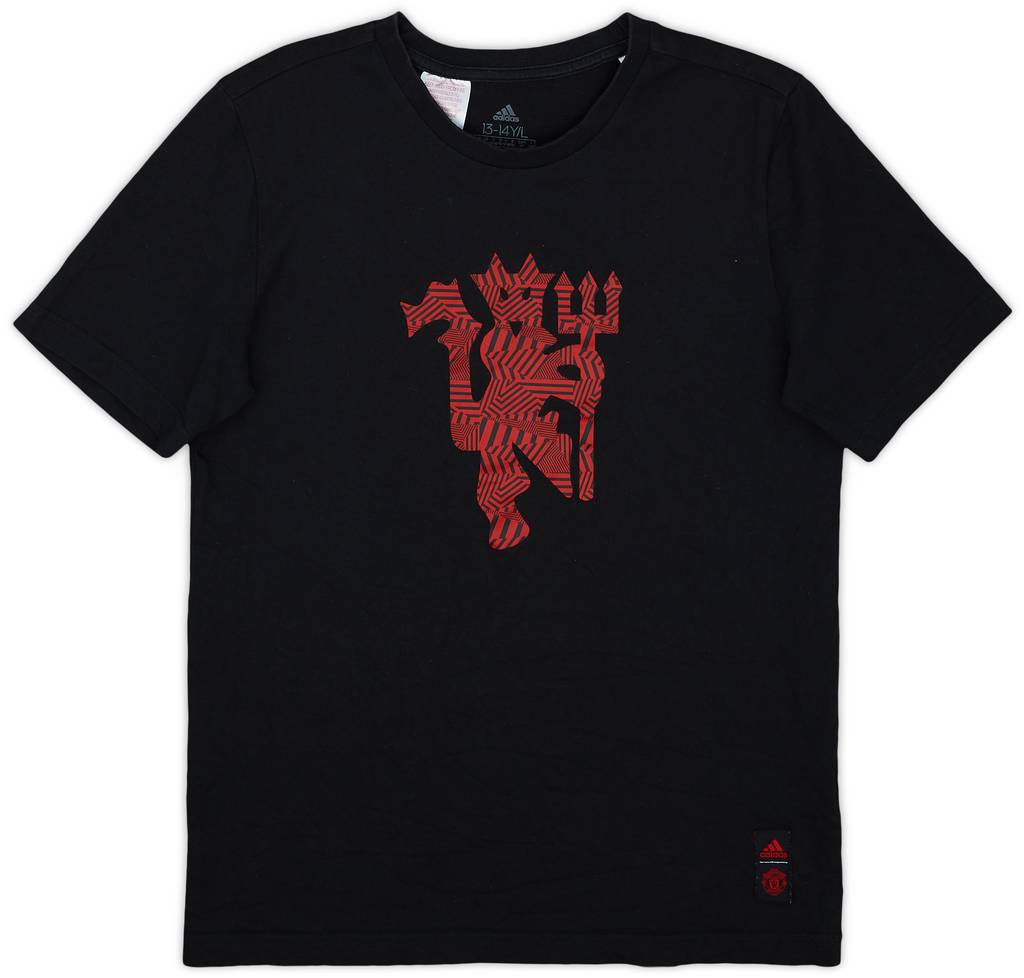 2020-21 Manchester United adidas Graphic Tee - 8/10 - (L.Boys)