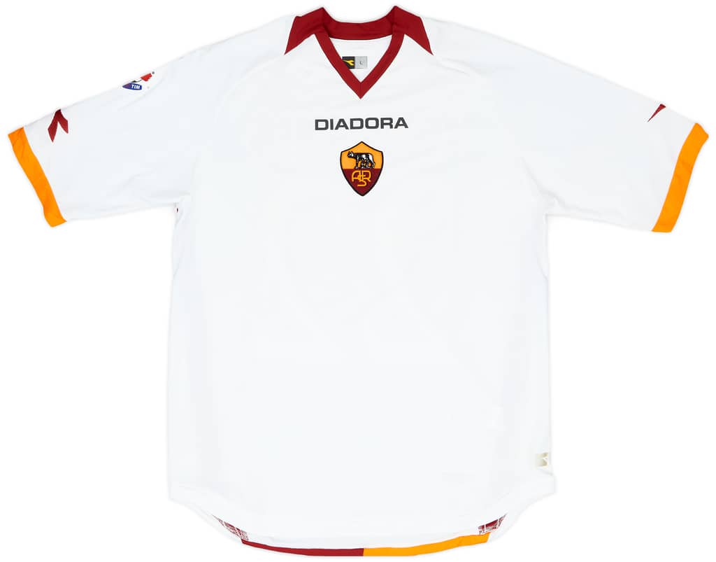 2006-07 Roma Match Issue Away Shirt Tonetto #22