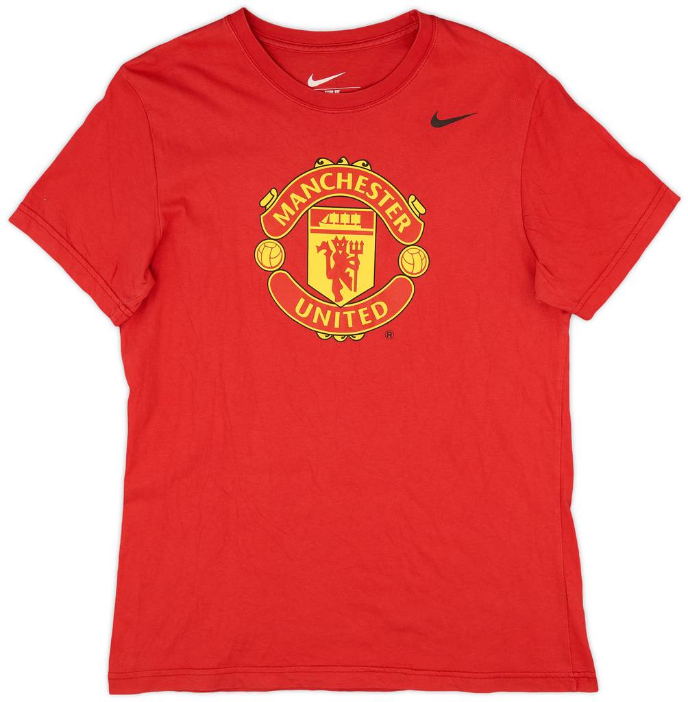 2013-14 Manchester United Nike Cotton Tee - 9/10 - (L)