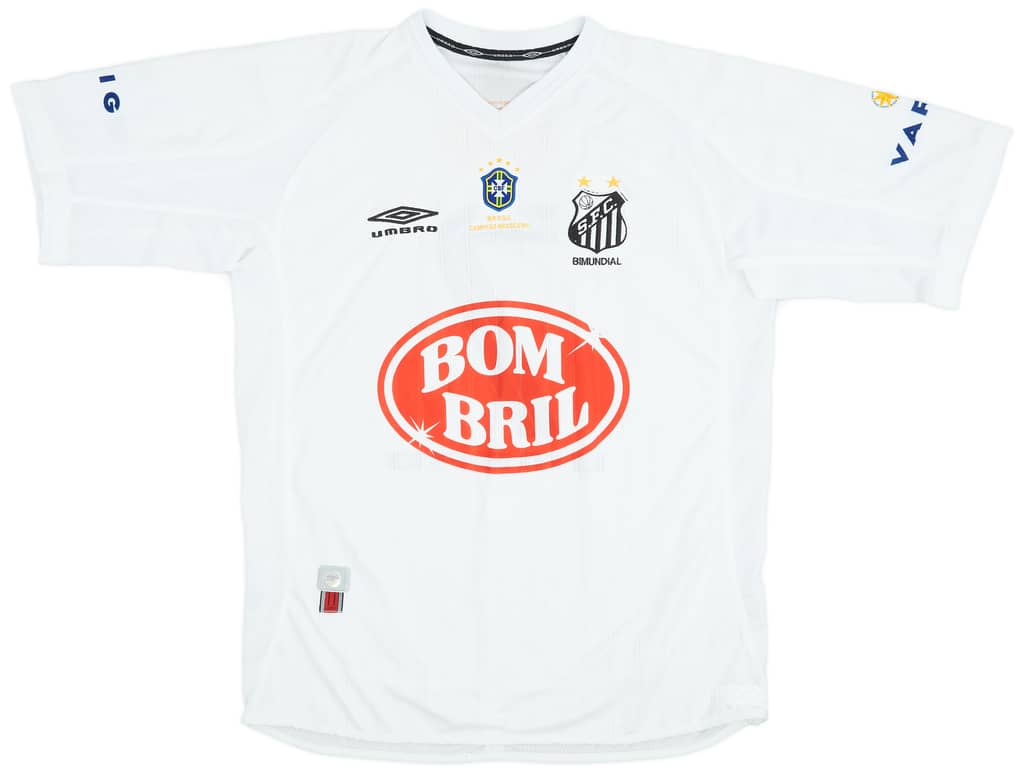 2002 Santos 'Champions' Home Shirt #7 - 9/10 - (L)