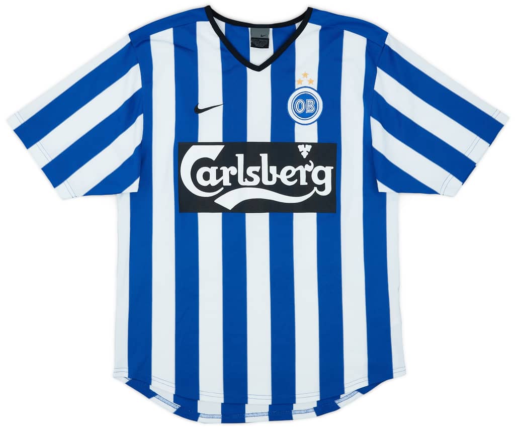 2003-04 OB Odense Home Shirt Højer #24 - 8/10 - (S)