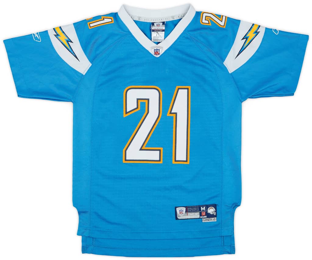 2007 San Diego Chargers Tomlinson #21 Reebok Premier Alternate Jersey - 8/10 - (M.Boys)