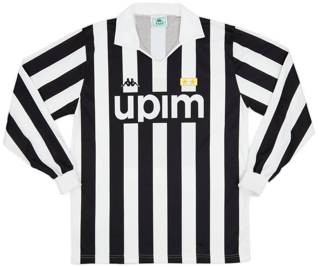 1991-92 Juventus Home L/S Shirt - 9/10 - (XL)
