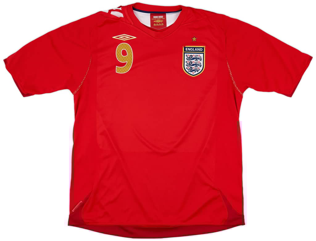 2006-08 England Away Shirt Rooney #9 - 6/10 - (XL)
