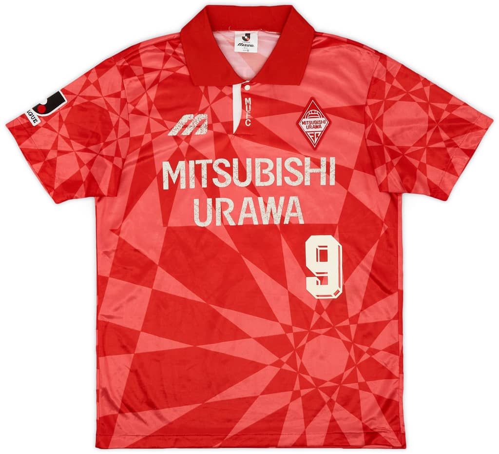 1993-94 Urawa Red Diamonds Home Shirt #9 - 5/10 - (M)
