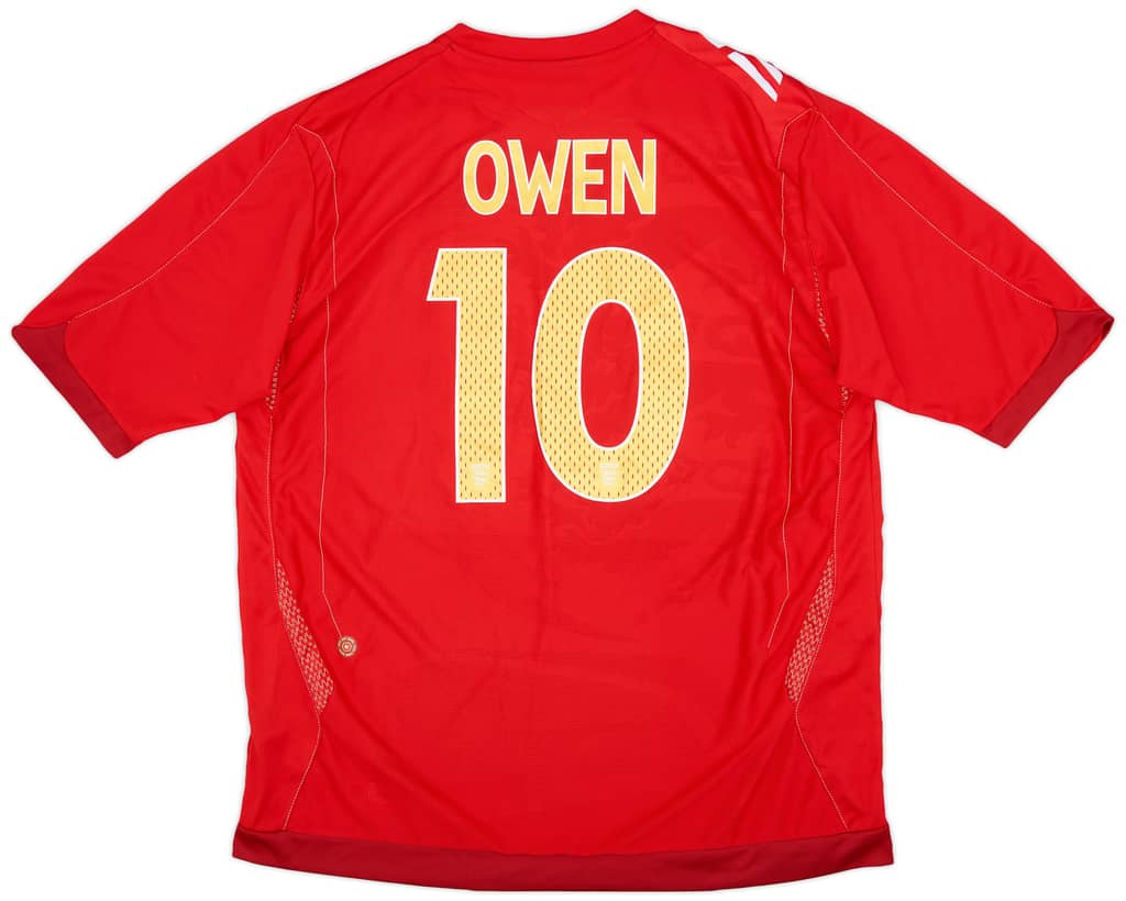 2006-08 England Away Shirt Owen #10 - 8/10 - (XL)