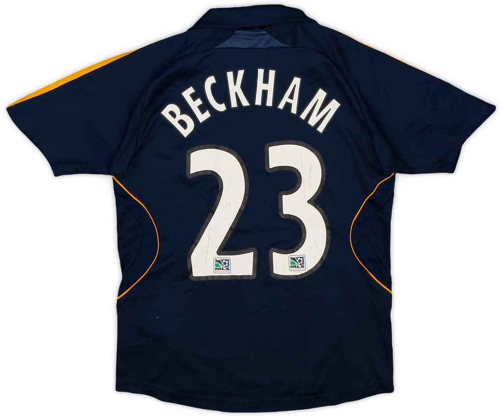 2007-08 LA Galaxy Away Shirt Beckham #23 - 6/10 - (S.Boys)