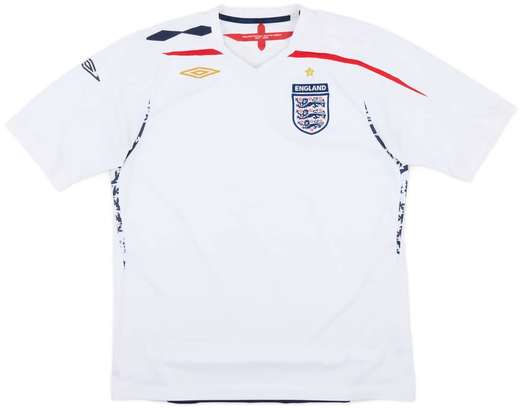2007-09 England Home Shirt - 5/10 - (L)