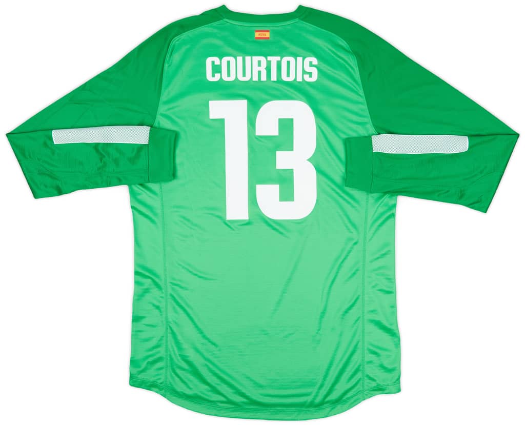 2013-14 Atletico Madrid Player Issue GK Shirt Courtois #13 - 10/10 - (XL)