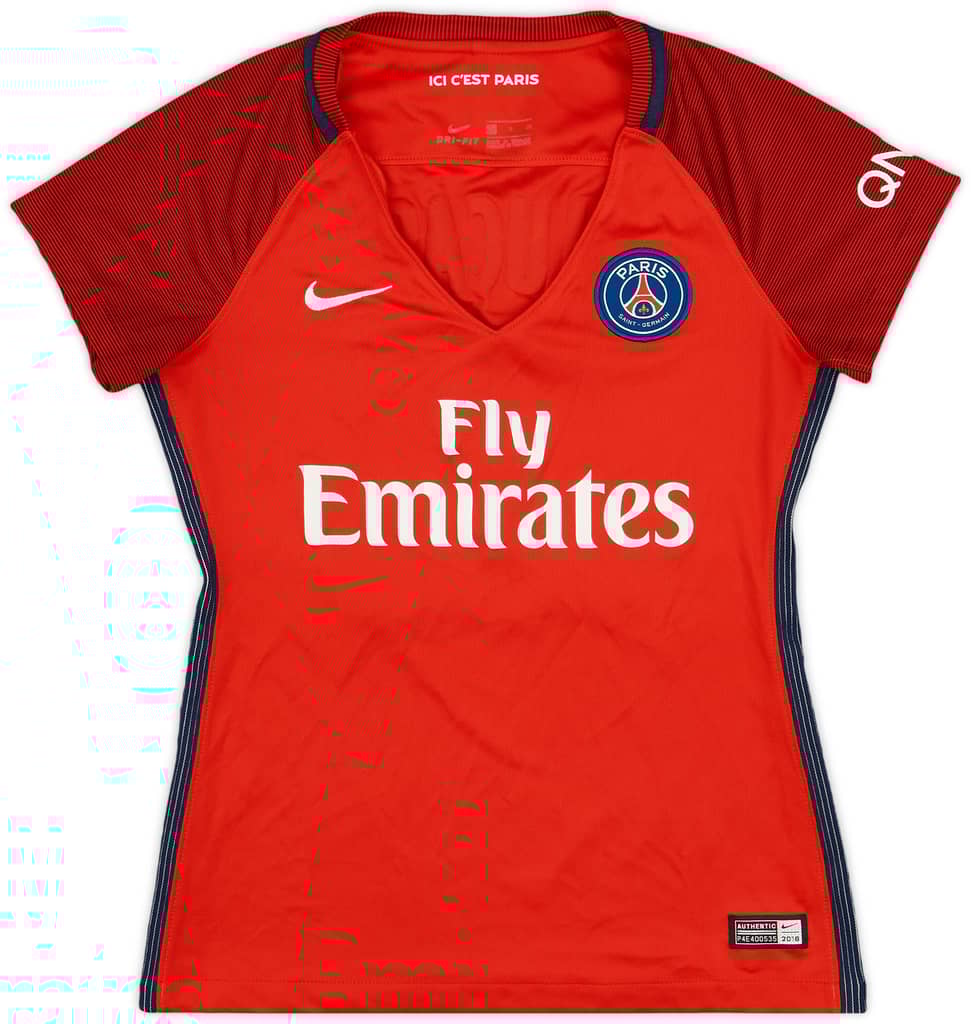 2016-17 Paris Saint-Germain Away Shirt Lucas #7 - 5/10 - (Women's S)