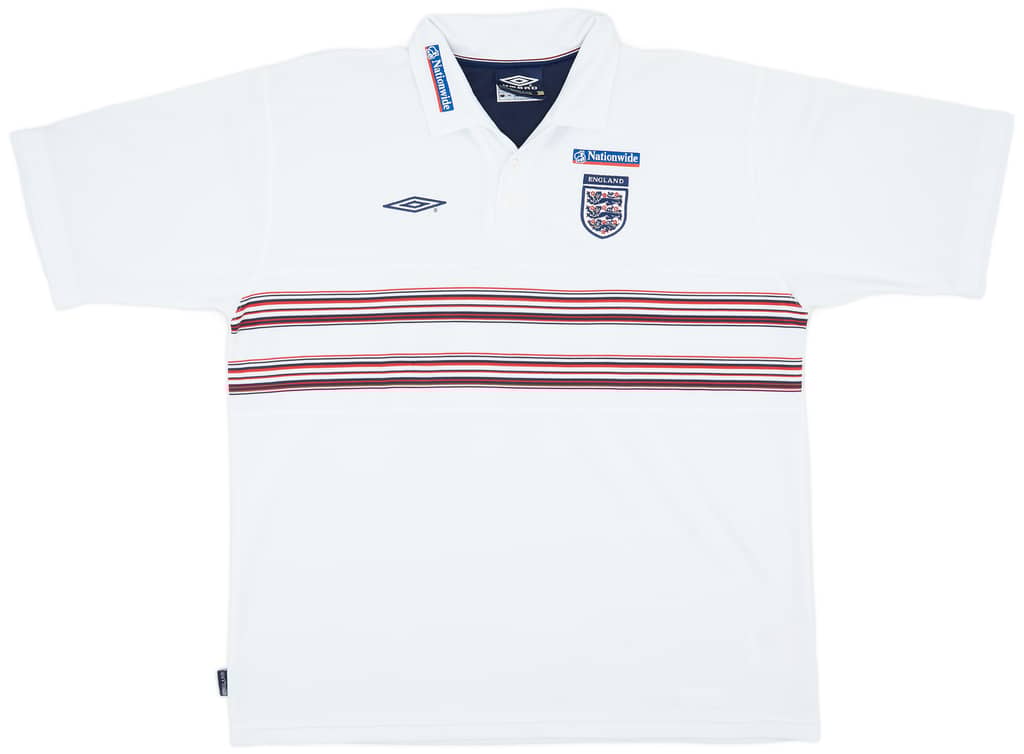 2004-05 England Umbro Polo Shirt - 9/10 - (XXL)