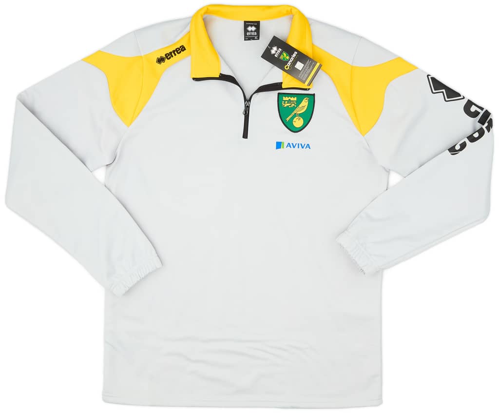 2015-16 Norwich Errea 1/4 Zip Training Top