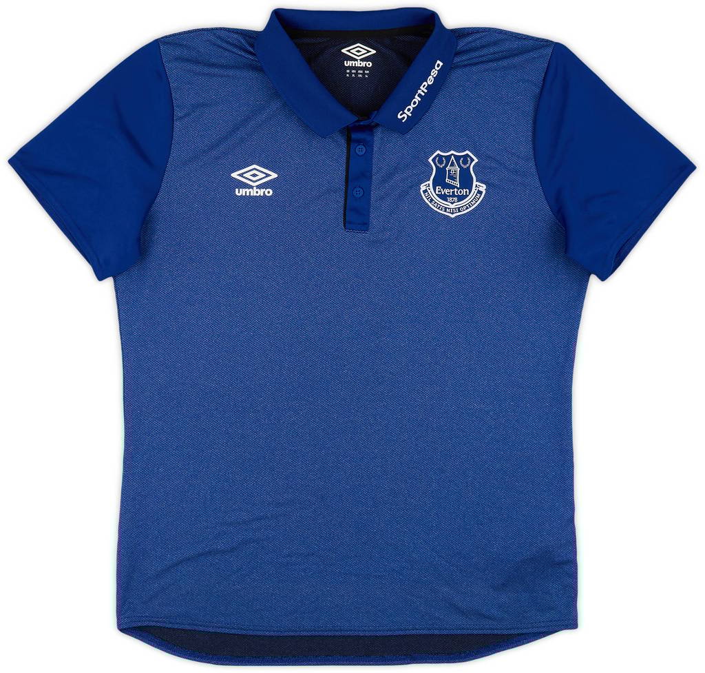 2017-18 Everton Umbro Polo Shirt - 9/10 - (XL)