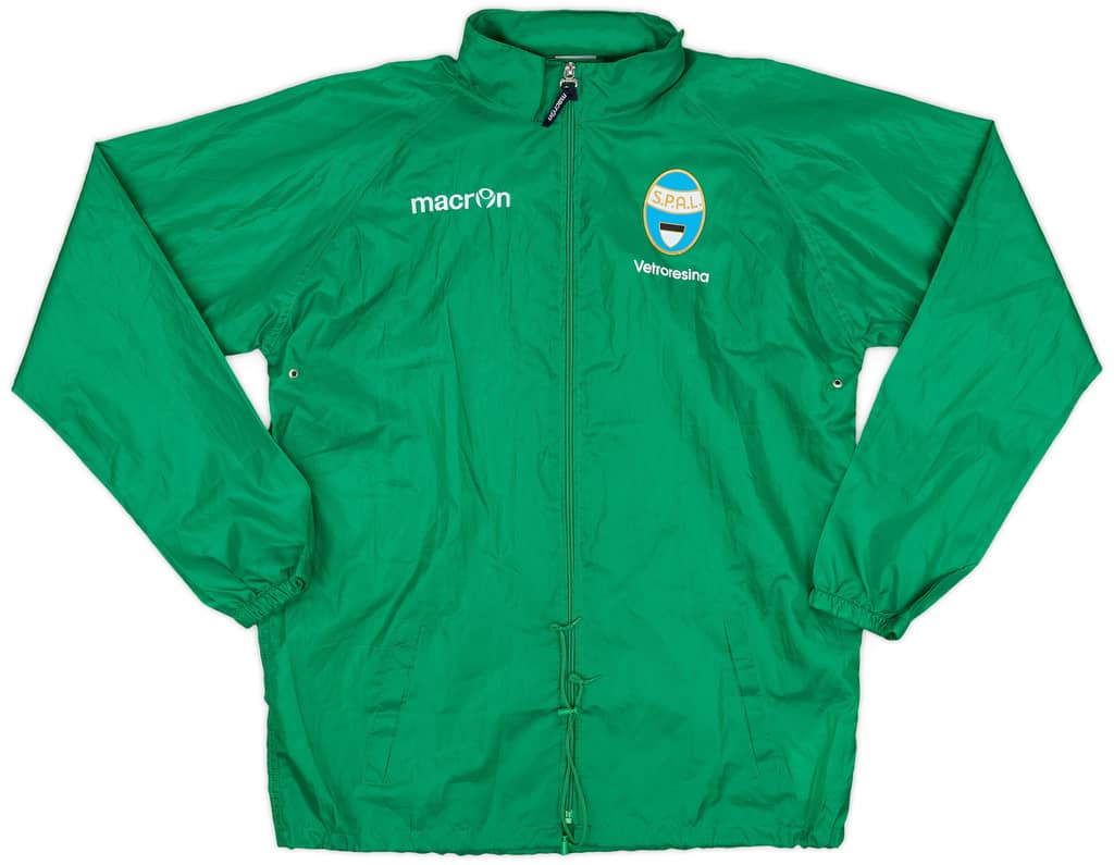 2017-18 SPAL Macron Hooded Rain Jacket - 8/10 - (L)