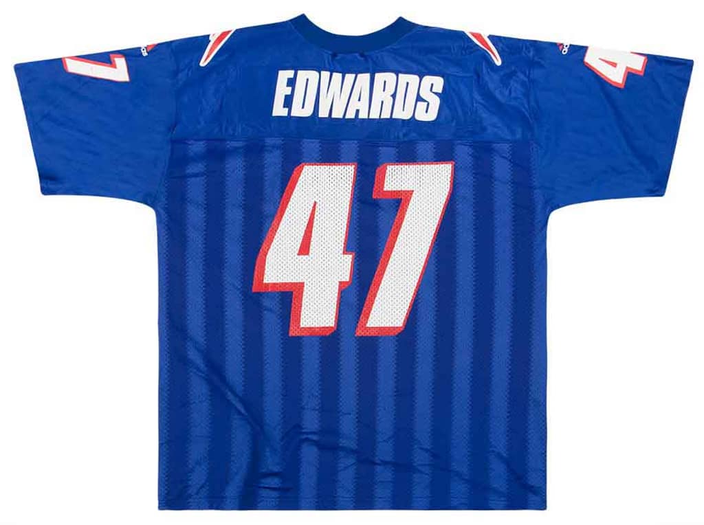 1999 New England Patriots Edwards #47 adidas Jersey (Home) XL