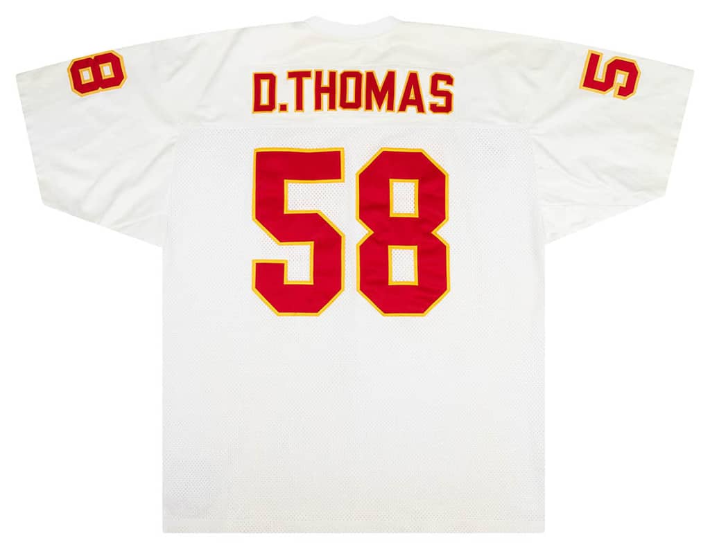 1994 Kansas City Chiefs D. Thomas #58 Authentic Mitchell & Ness Jersey (Away) 3XL