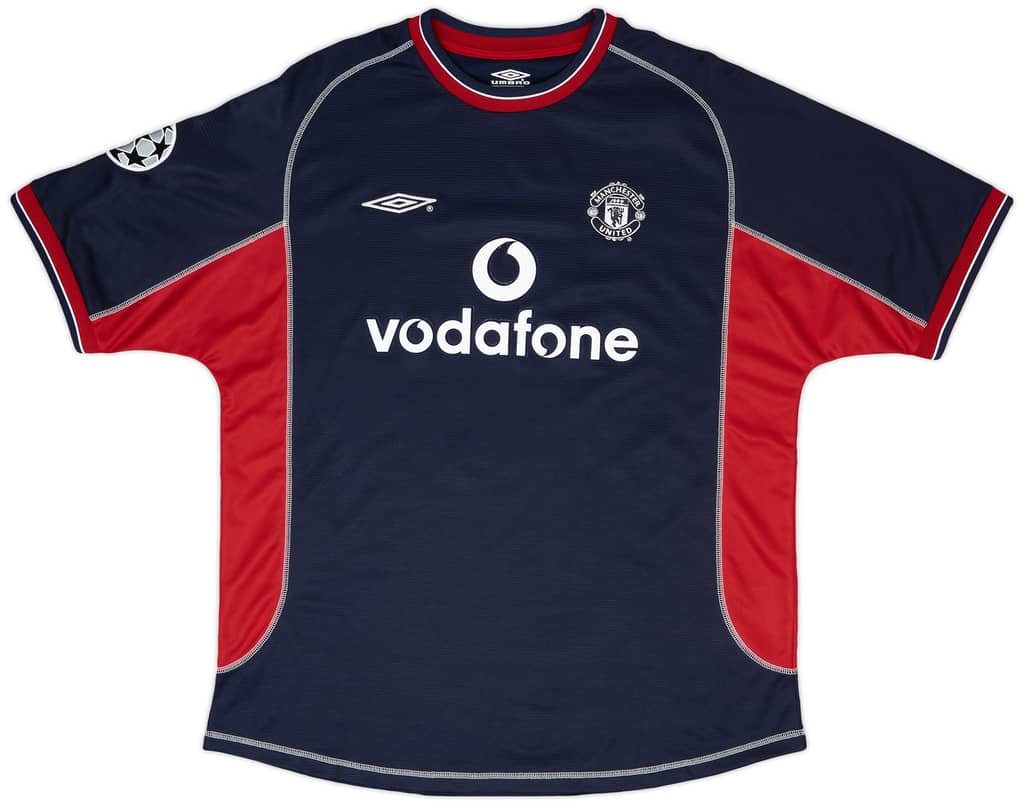 2000-01 Manchester United Match Issue Champions League Third Shirt May #4