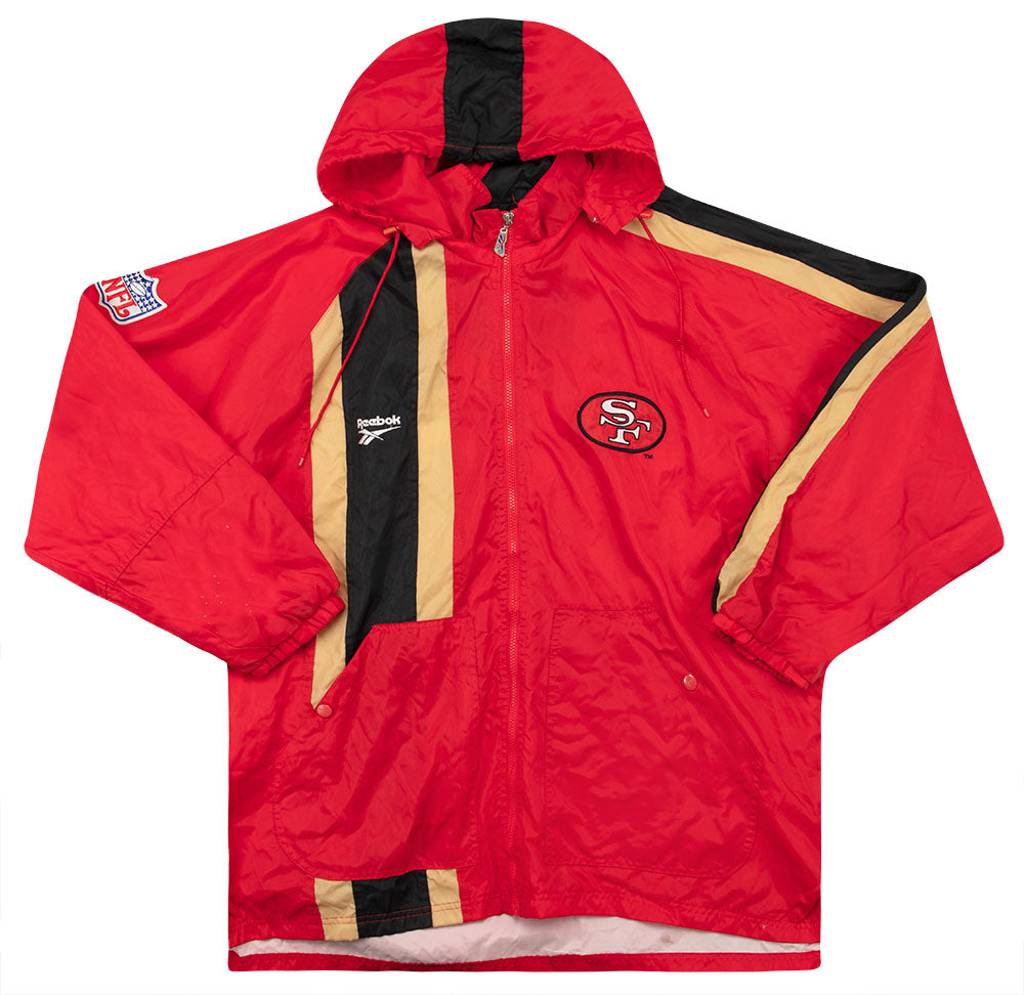 1990s San Francisco 49ers Reebok Rain Jacket XL
