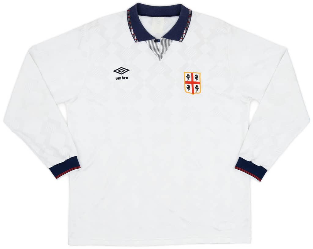 1990-92 Cagliari Away L/S Shirt - 9/10 - (L)
