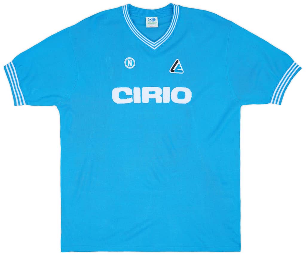 1984-85 Napoli Linea Time Reissue Home Shirt #10 (Maradona)