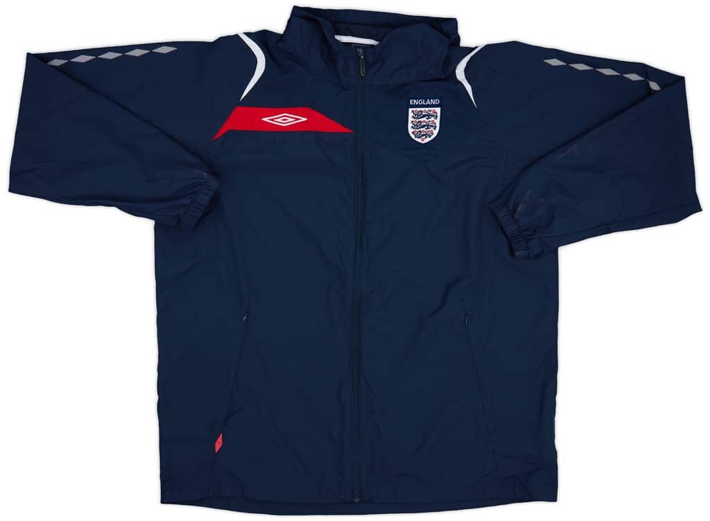 2007-08 England Umbro Hooded Rain Jacket - 9/10 - (XXL)