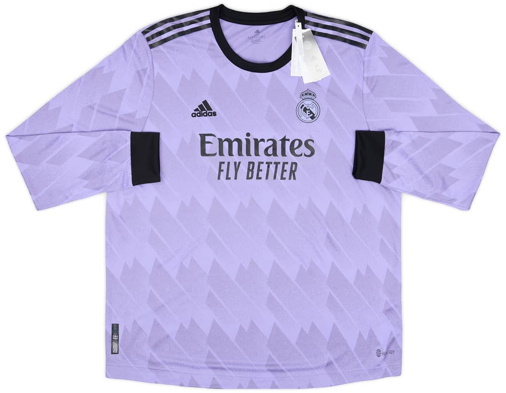 2022-23 Real Madrid Authentic Away L/S Shirt (S)