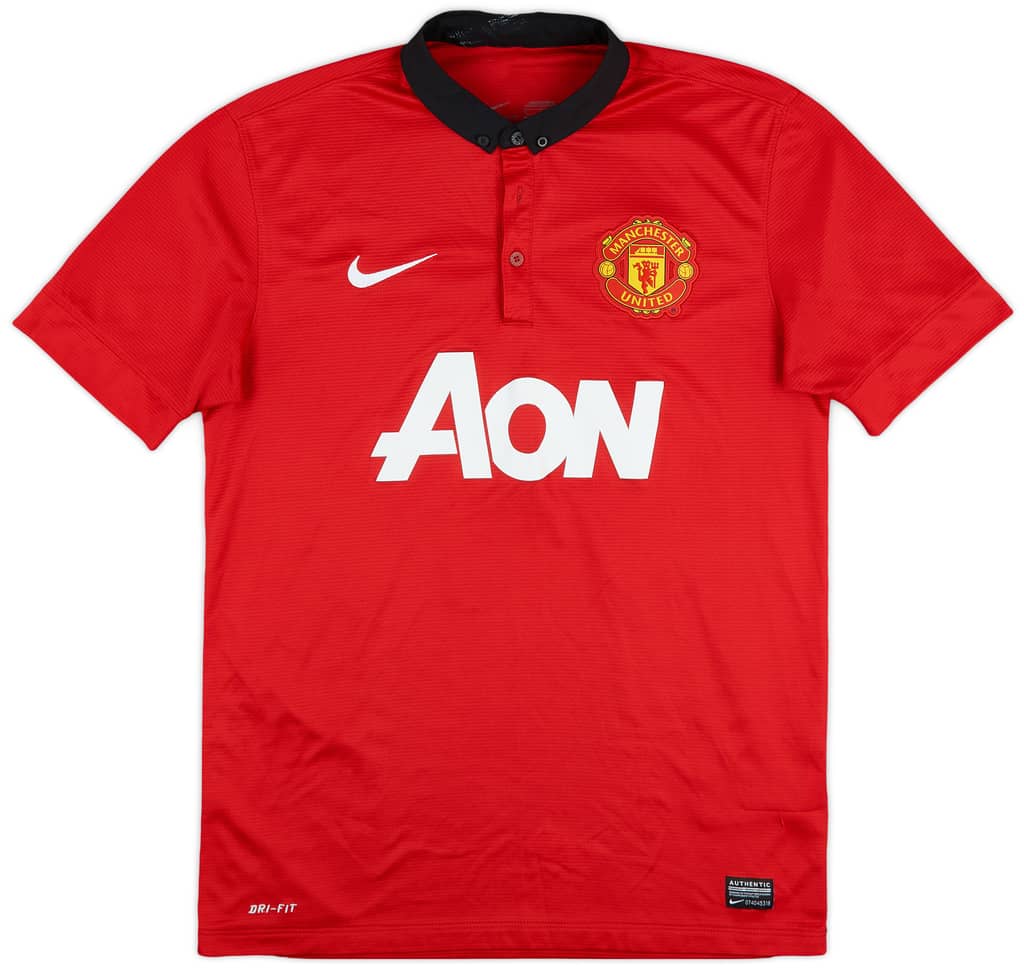 2013-14 Manchester United Home Shirt Evra #3 - 5/10 - (M)