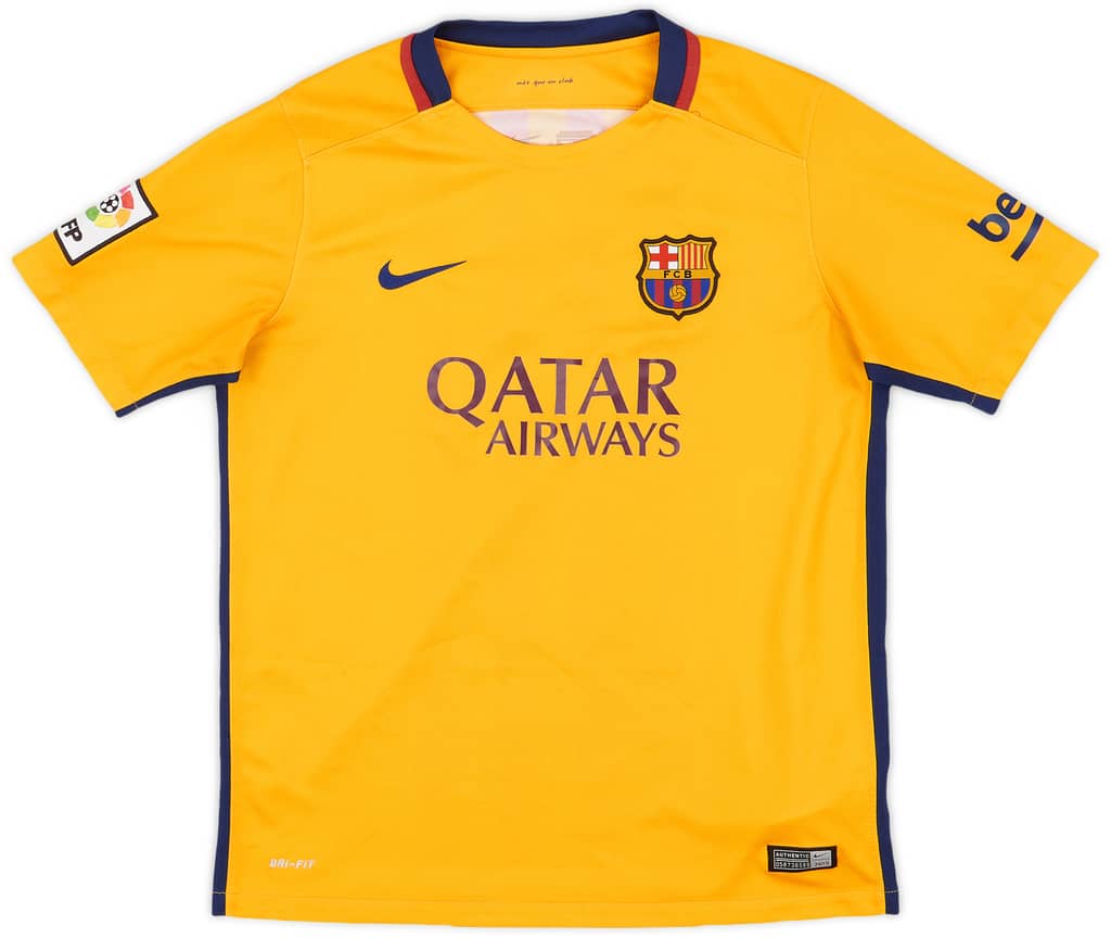 2015-16 Barcelona Away Shirt - 8/10 - (XL.Boys)