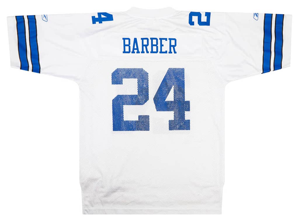 2007 Dallas Cowboys Barber #24 Reebok On Field Jersey (Away) L