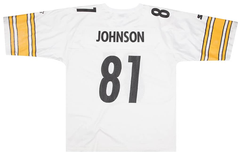 1997-98 Pittsburgh Steelers Johnson #81 Starter Jersey (Away) XL