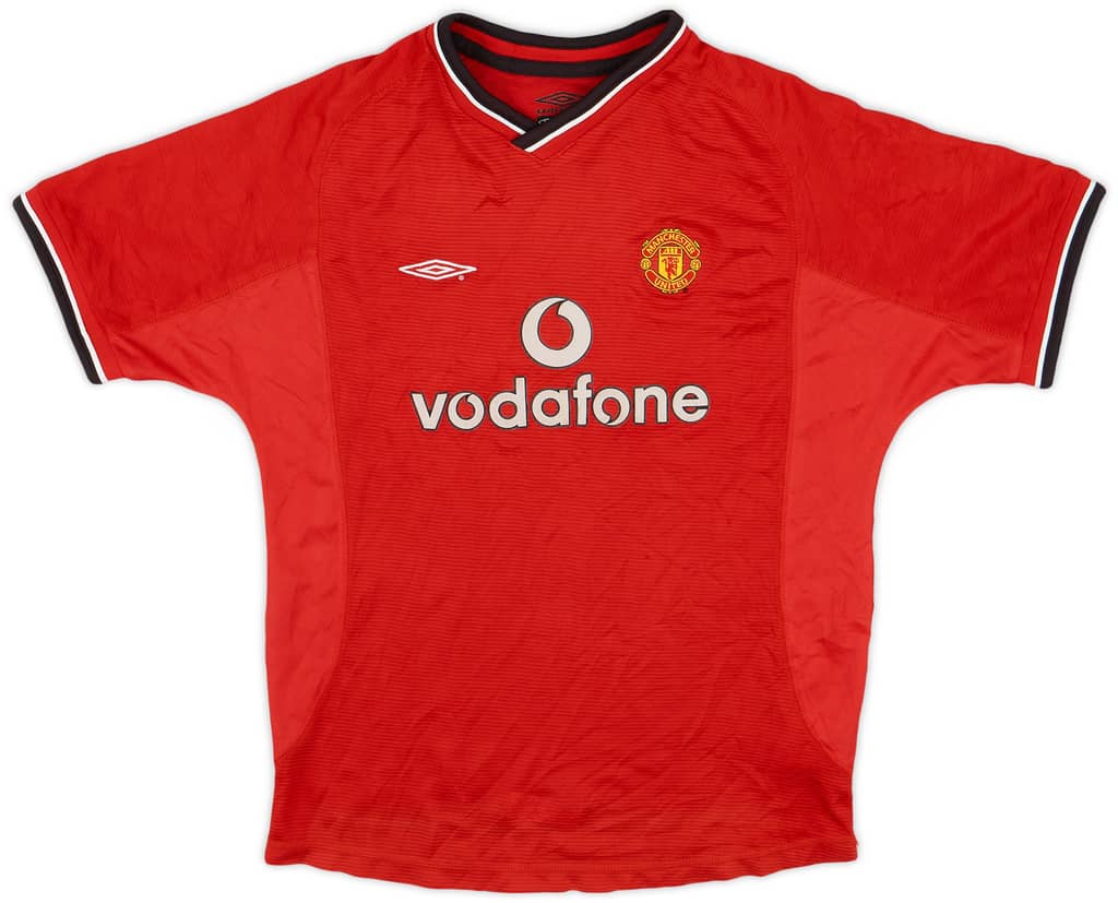 2000-02 Manchester United Home Shirt - 6/10 - (L.Boys)