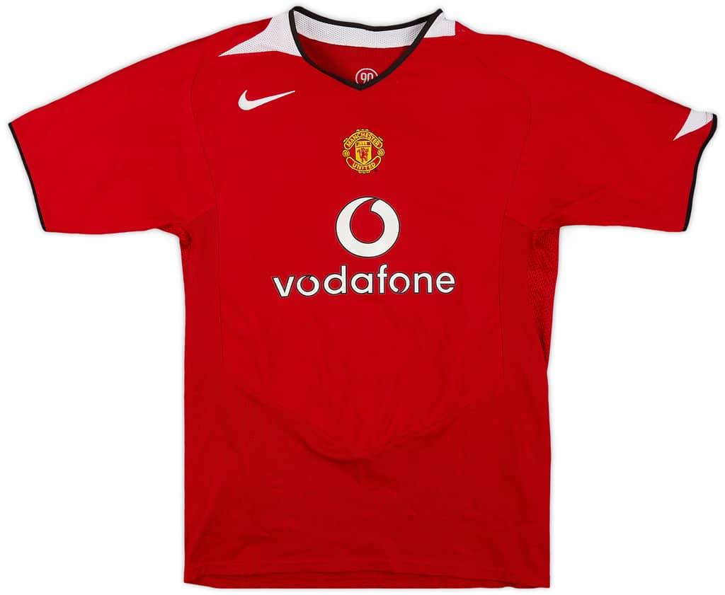 2004-06 Manchester United Home Shirt - 8/10 - (XL.Boys)