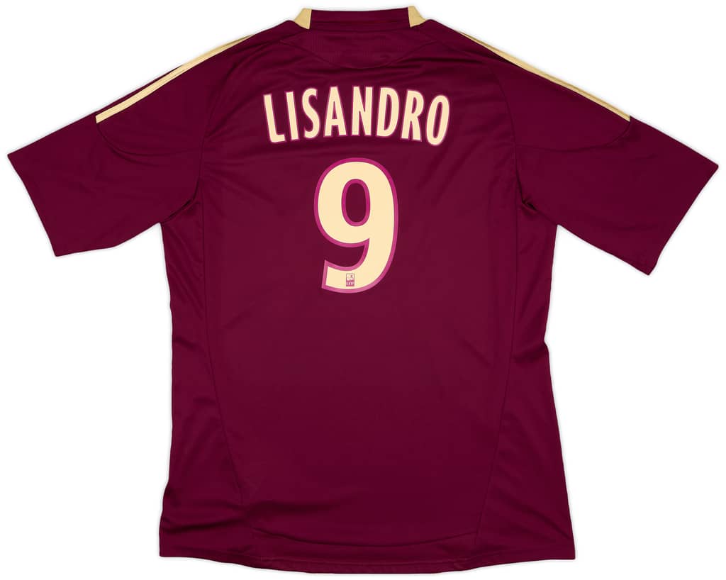 2010-11 Lyon Away Shirt Lisandro #9 - 7/10 - (XL)